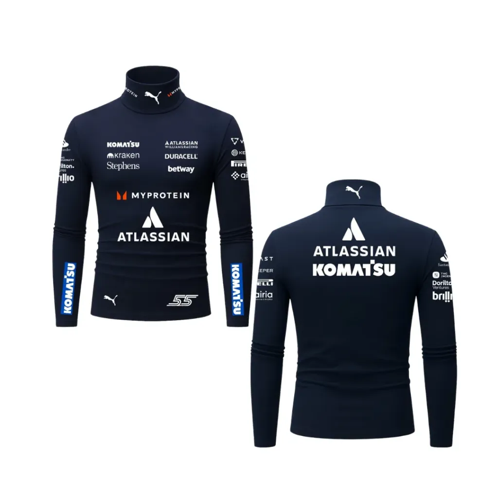 Carlos Sainz Williams Compression Shirt - 2025 - Navy Blue