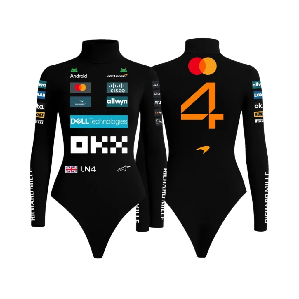 Lando Norris McLaren Black Bodysuit - 2025